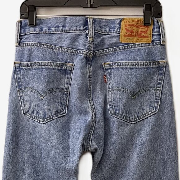 Levi's 505™ Straight Regular Fit Denim Jeans Men's 30x30 - Picture 5 of 15